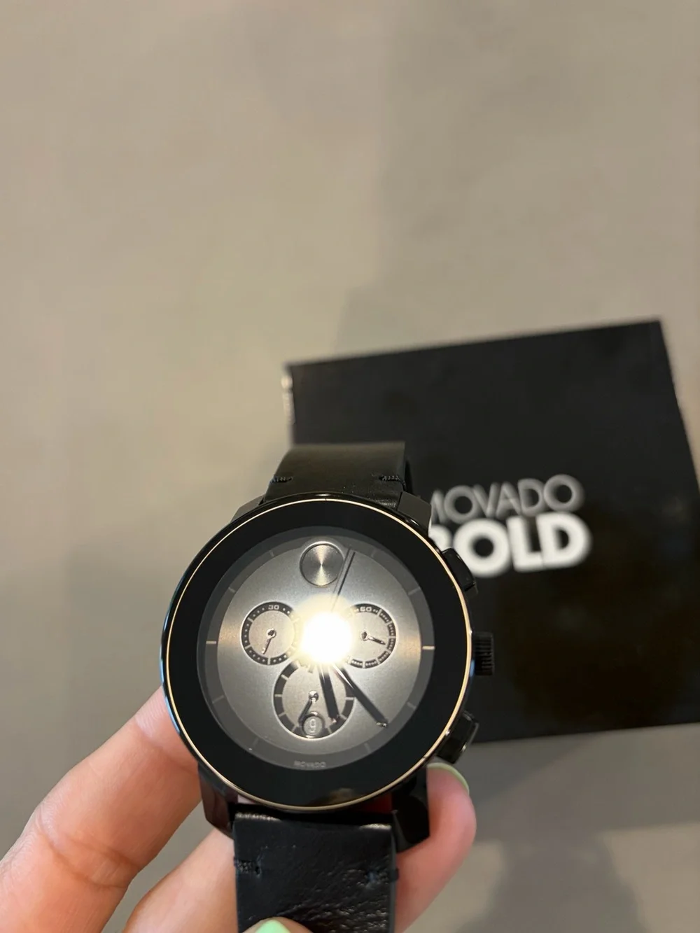 Movado Bold Men’s Black Chronograph Watch